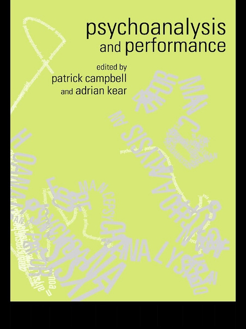 Cover image for book Psychoanalysis and Performance
