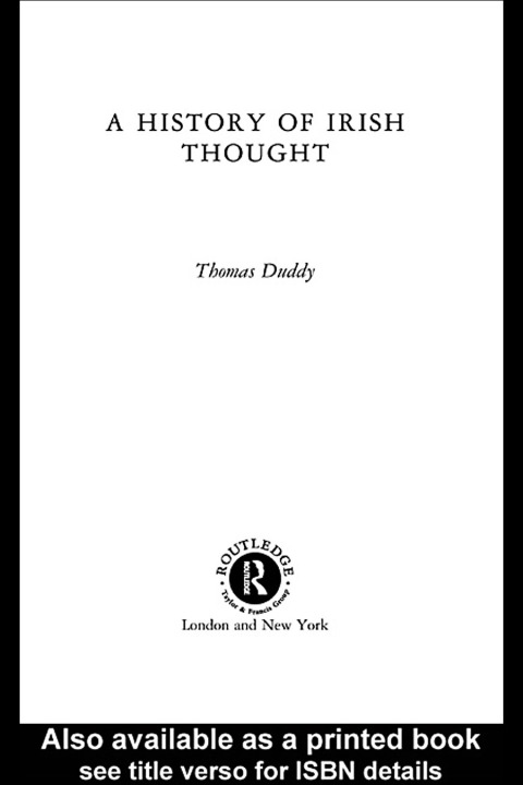 Cover image for book A History of Irish Thought