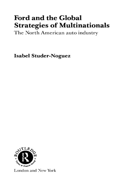 Cover image for book Ford and the Global Strategies of Multinationals