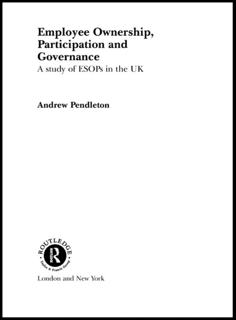 Cover image for book Employee Ownership, Participation and Governance