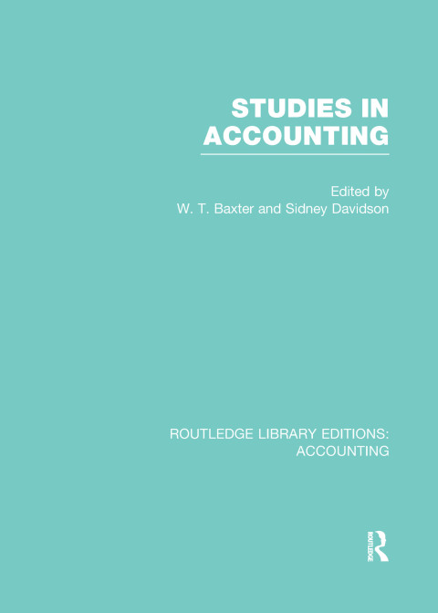 Cover image for book Studies in Accounting