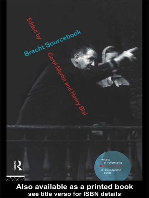 Cover image for book Brecht Sourcebook