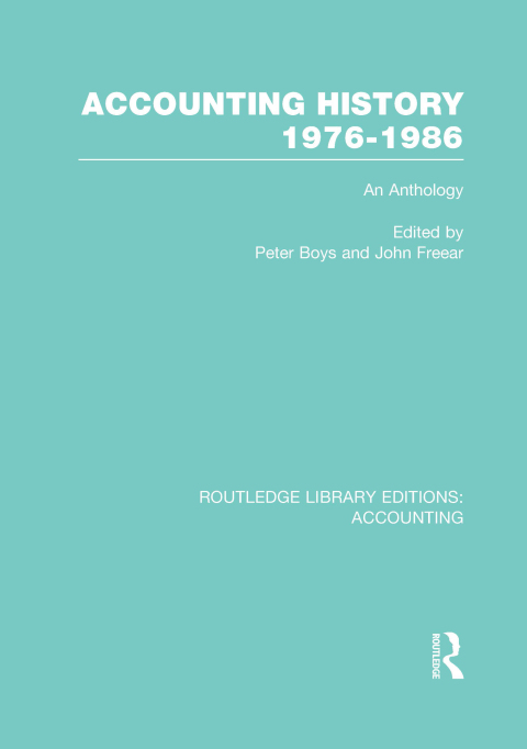 Cover image for book Accounting History 1976-1986 (RLE Accounting)