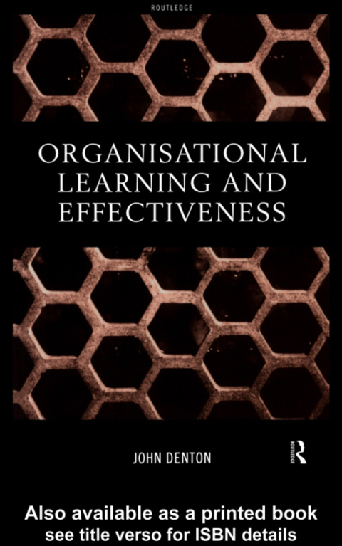 Cover image for book Organisational Learning and Effectiveness