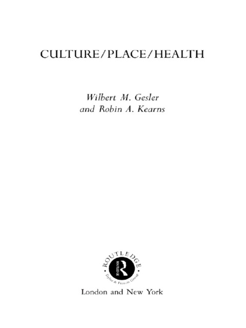 Cover image for book Culture/Place/Health