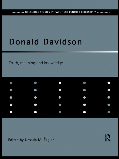 Cover image for book Donald Davidson