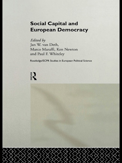 Cover image for book Social Capital and European Democracy