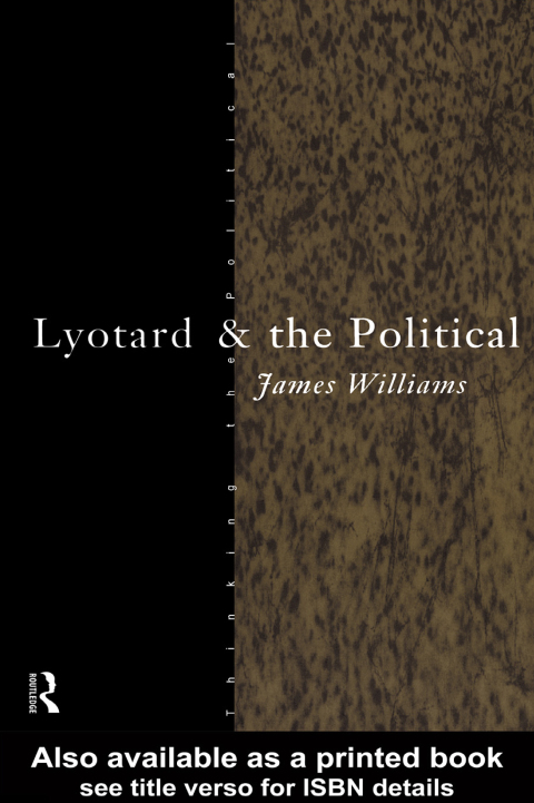 Cover image for book Lyotard and the Political
