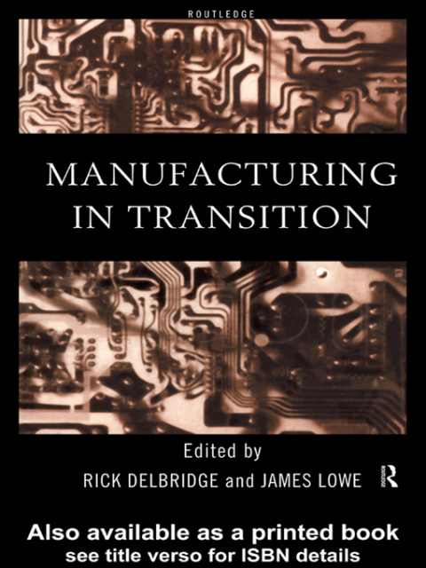 Cover image for book Manufacturing in Transition