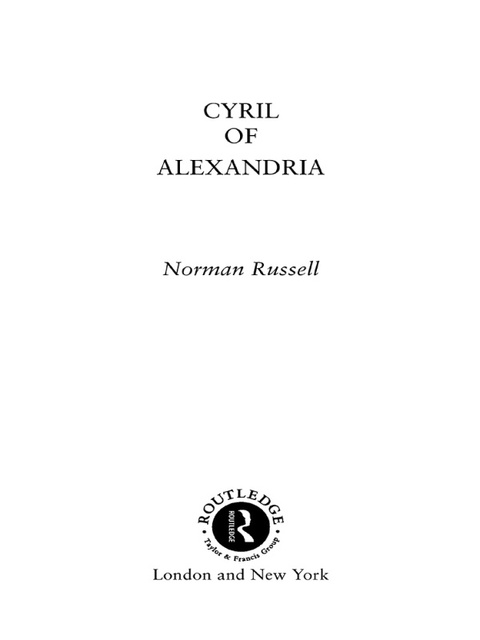 Cover image for book Cyril of Alexandria