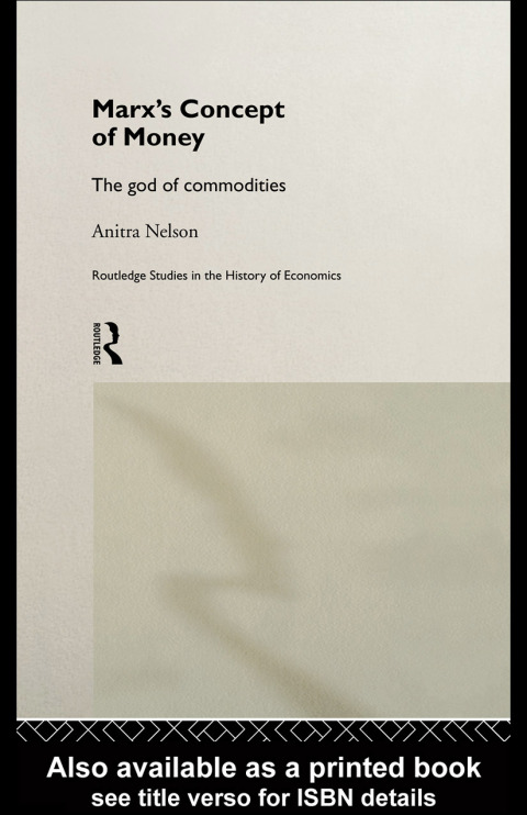 Cover image for book Marx's Concept of Money