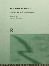 Titelbild: A Critical Sense 1st edition 9780415115063