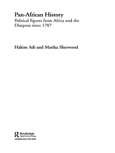 Cover image for book Pan-African History