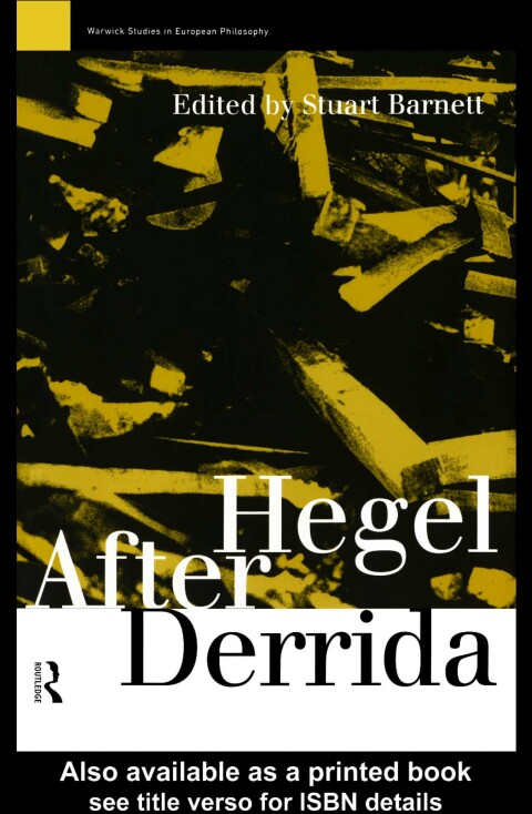 Cover image for book Hegel After Derrida
