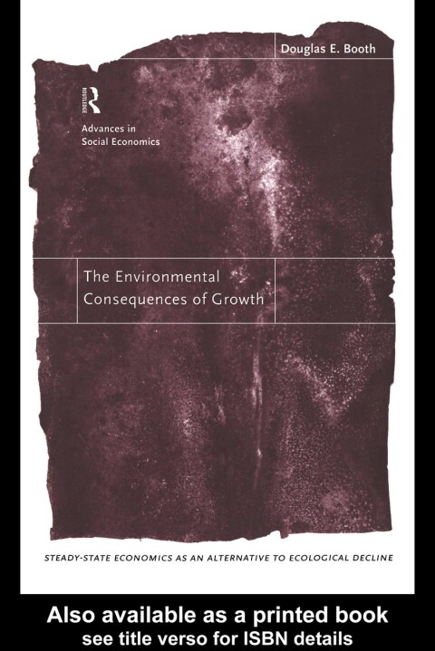 Cover image for book The Environmental Consequences of Growth