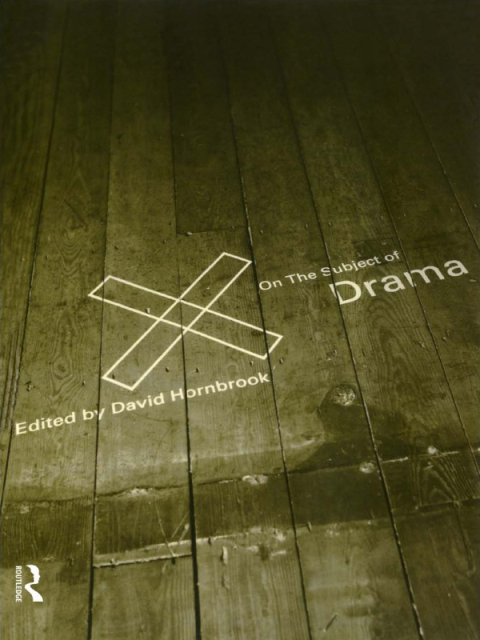 Cover image for book On the Subject of Drama