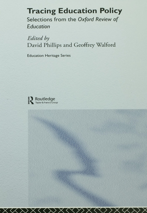 Cover image for book Tracing Education Policy