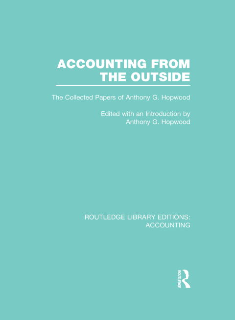 Cover image for book Accounting From the Outside (RLE Accounting)