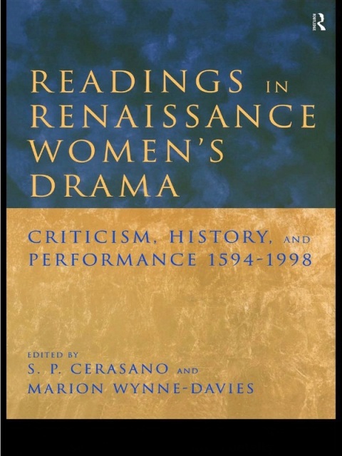 Cover image for book Readings in Renaissance Women's Drama