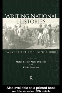 Cover image: Writing National Histories 1st edition 9780415164276