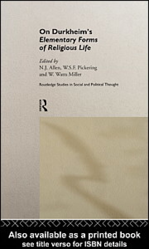 Cover image for book On Durkheim's Elementary Forms of Religious Life