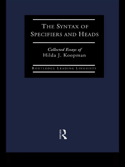 Cover image for book The Syntax of Specifiers and Heads