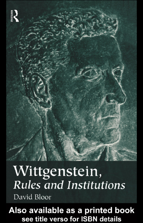Cover image for book Wittgenstein, Rules and Institutions