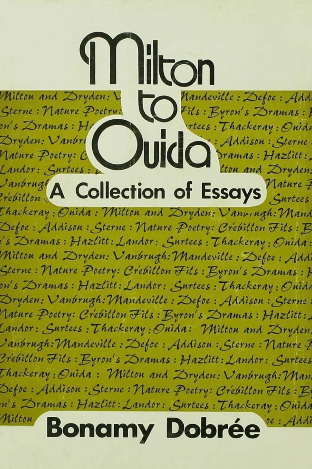 Milton to Ouida (eBook Rental) Milton to Ouida (eBook Rental)