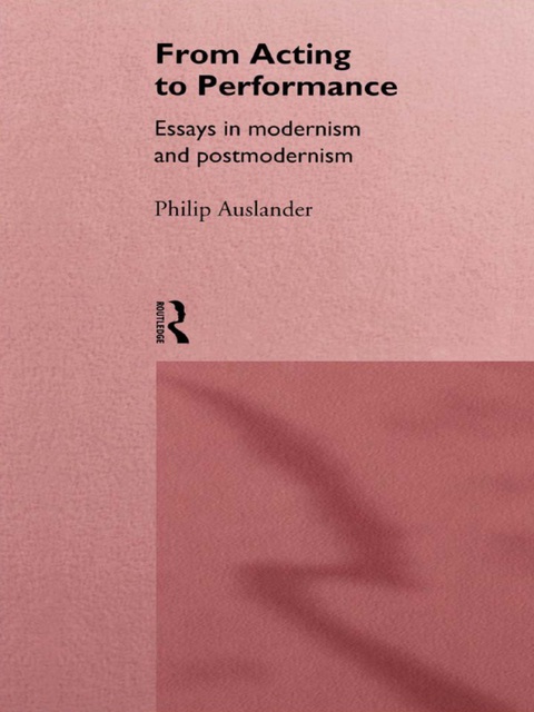 Cover image for book From Acting to Performance