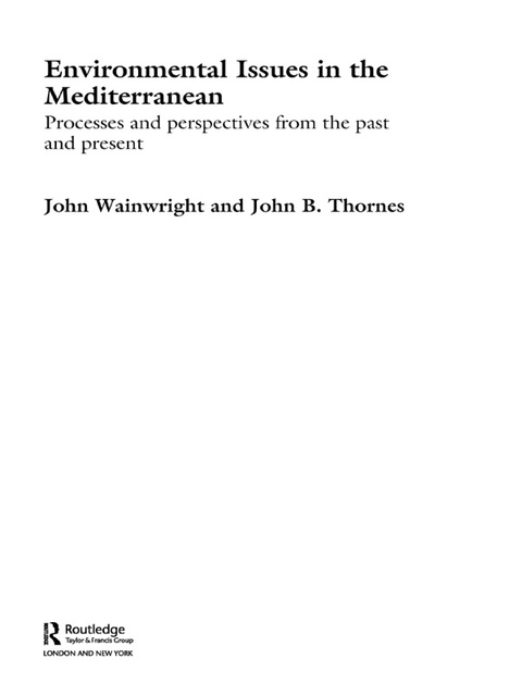 Cover image for book Environmental Issues in the Mediterranean
