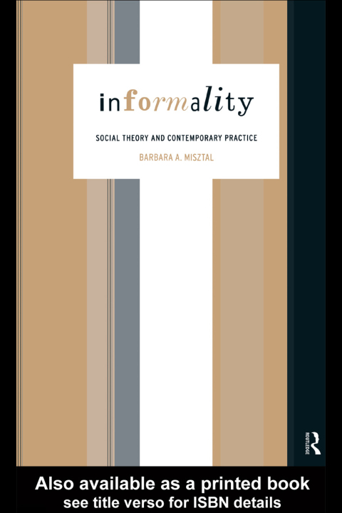 Cover image for book Informality