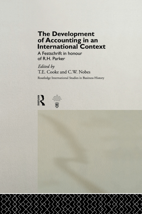 Cover image for book The Development of Accounting in an International Context