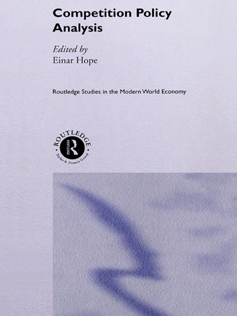 Cover image for book Competition Policy Analysis