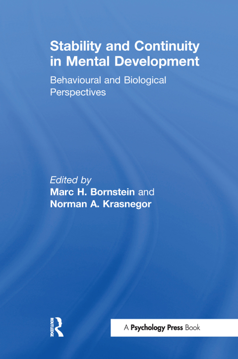 Cover image for book Stability and Continuity in Mental Development