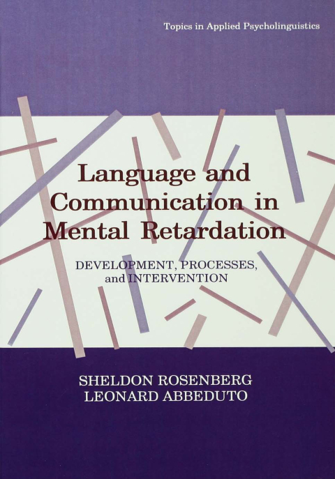 Cover image for book Language and Communication in Mental Retardation