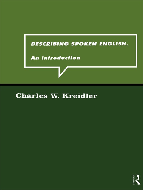 Cover image for book Describing Spoken English