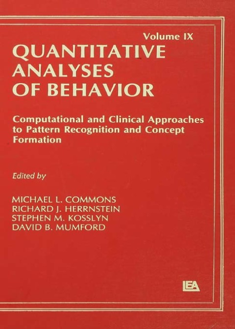 Cover image for book Computational and Clinical Approaches to Pattern Recognition and Concept Formation