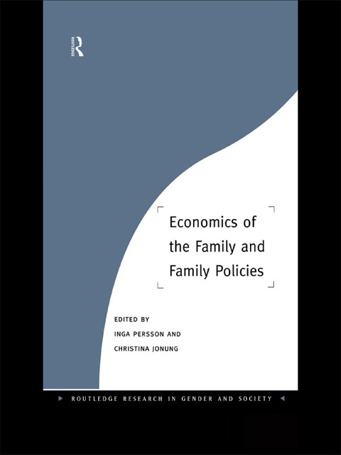 Cover image for book Economics of the Family and Family Policies