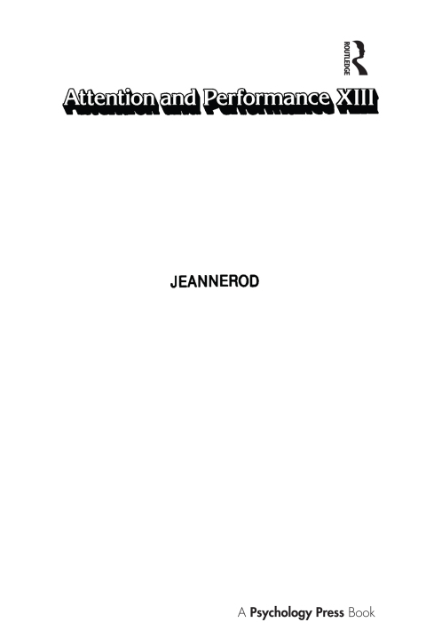 Cover image for book Attention and Performance Xiii