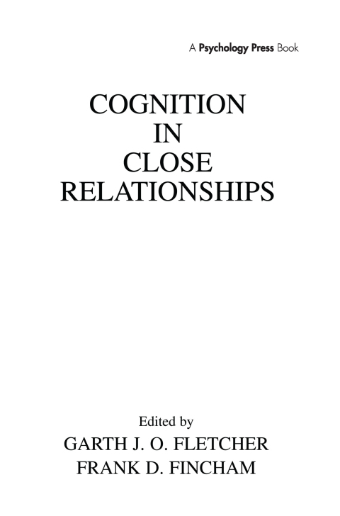 Cover image for book Cognition in Close Relationships