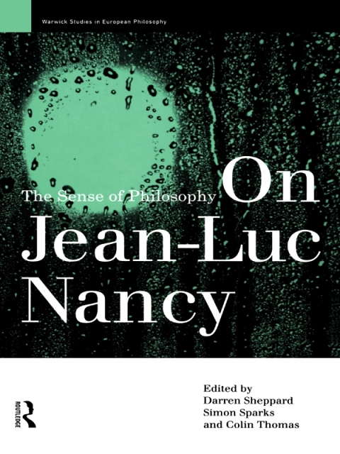 Cover image for book On Jean-Luc Nancy