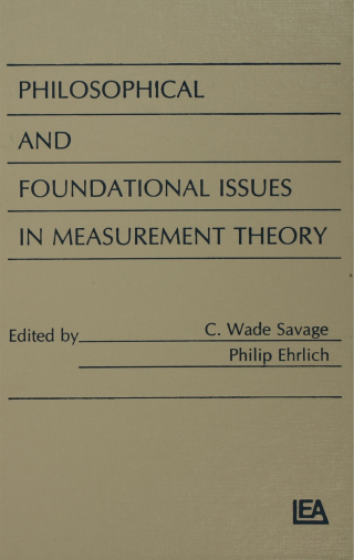Philosophical and Foundational Issues in Measurement Theory