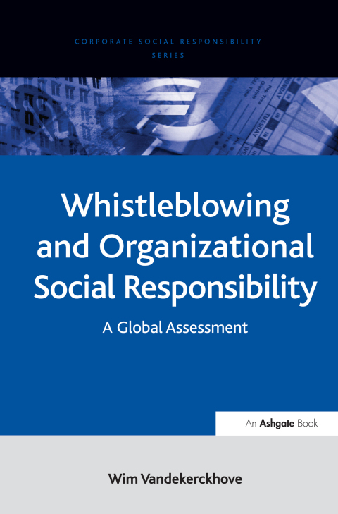 Cover image for book Whistleblowing and Organizational Social Responsibility