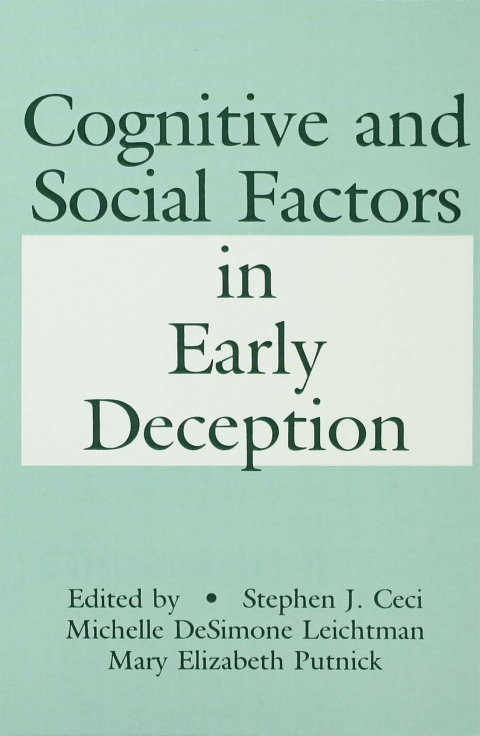 Cover image for book Cognitive and Social Factors in Early Deception