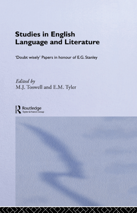 Cover image for book Studies in English Language and Literature