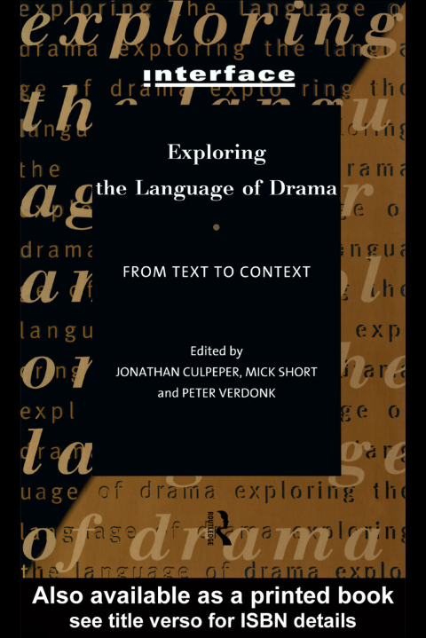 Cover image for book Exploring the Language of Drama