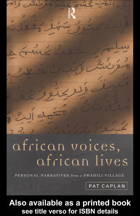 Cover image for book African Voices, African Lives