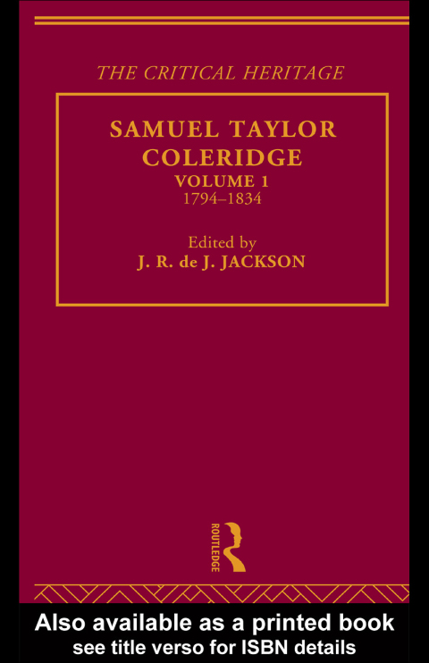 Cover image for book Samuel Taylor Coleridge
