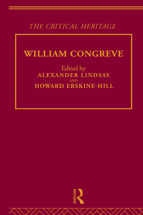 Cover image for book William Congreve