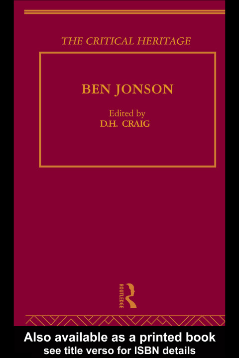 Cover image for book Ben Jonson